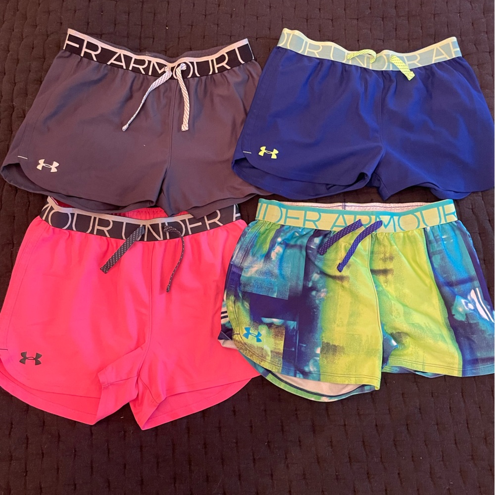 ALL four Under Armour Girls Short